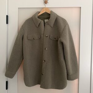 Joie miss green Sherpa jacket
